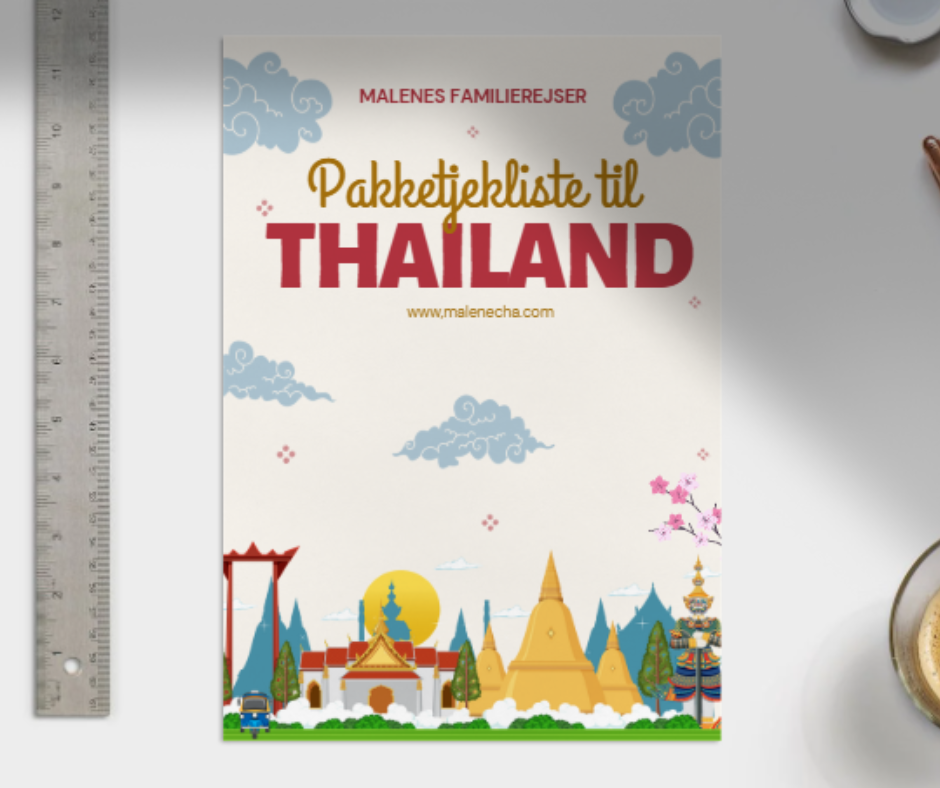 🎒 Pakketjekliste til Thailand (e-bog)