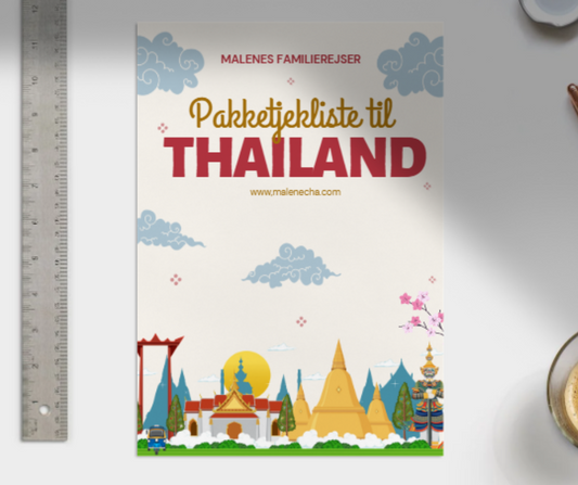 🎒 Pakketjekliste til Thailand (e-bog)