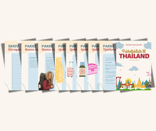 🎒 Pakketjekliste til Thailand (e-bog)